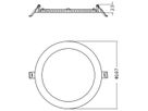 LED-Downlight LEDVANCE SLIM 16W 1600lm 830/840 IP20/44 90° Ø187mm weiss