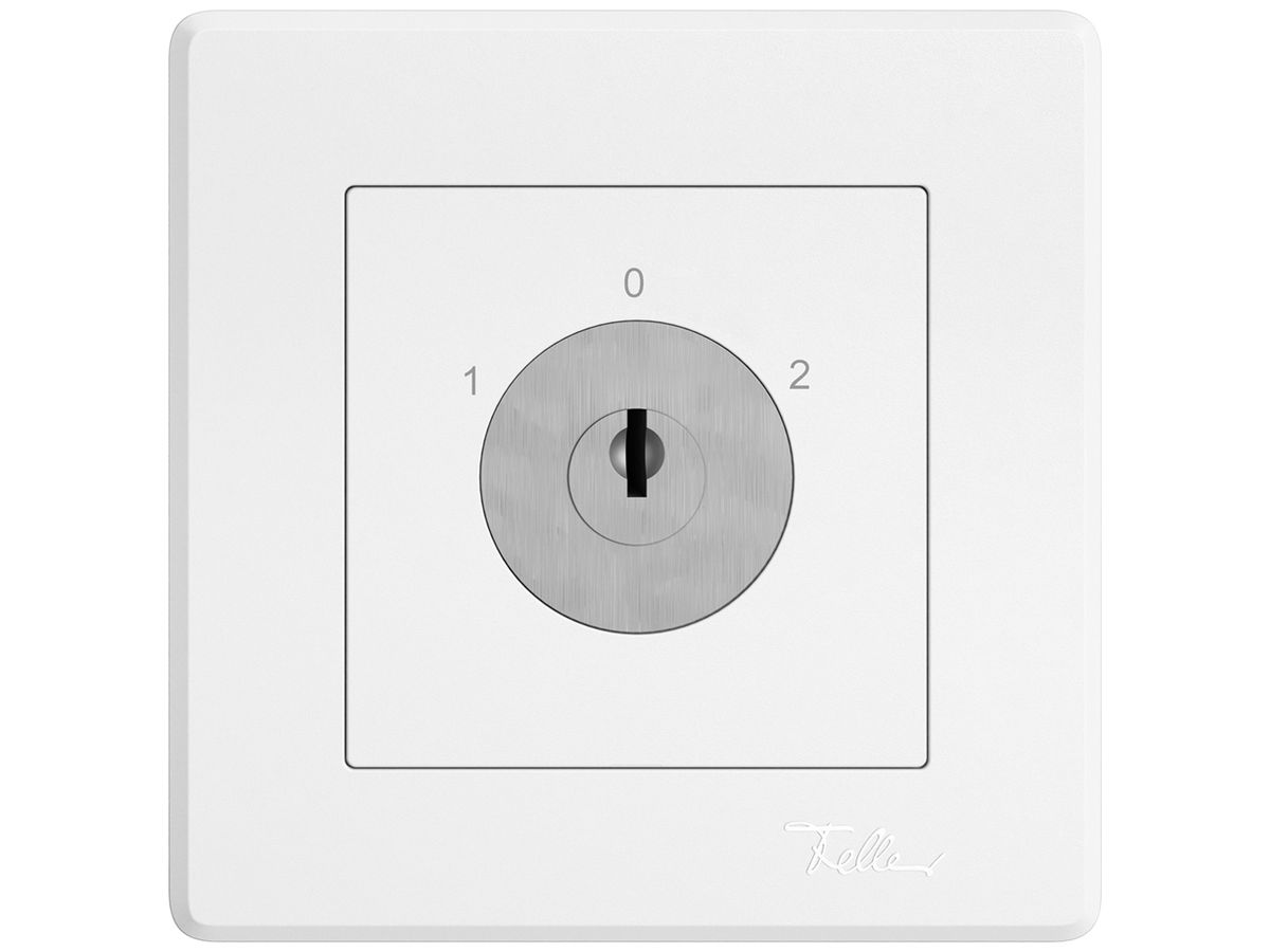 UP-Schlüsselschalter EDIZIO.liv m.KABA 1262KA/631984 g.Kont.4P 1-0-2 T=96mm ws