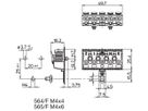 Verbindungsklemme 5P 0.5…2.5mm² Betätigungshebeln Erdungsbügel ws