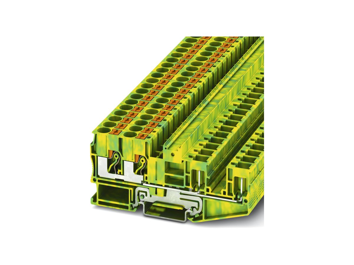 Reihenklemme 0.5…10mm² grün/gelb Push-in-Anschluss PT 6-QUATTRO/2P-PE