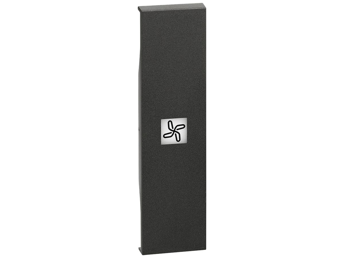 Tastenabdeckung Living Now 1 Modul mit Symbol Ventilator schwarz