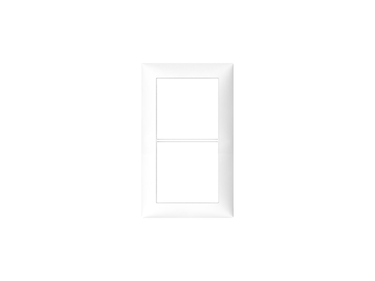 Abdeckrahmen SIDUS 2×1 weiss