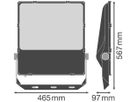 LED-Strahler LEDVANCE FLOODLIGHT PFM SYM 60, 290W 4000K 40600lm IP66 schwarz