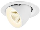 LED-Downlight SLV NUMINOS GIMBLE M 12W 1900lm 4000K NB DALI Ø135×95 weiss