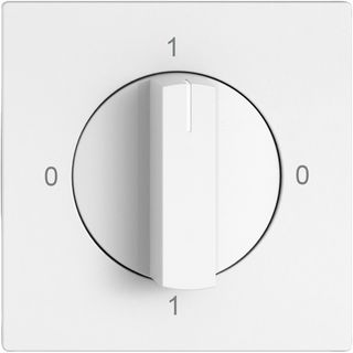 Drehschalter EDIZIO.liv SNAPFIX® Drehgriff Ausschalter 0/1L ws