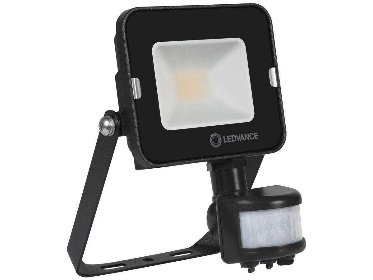 LED-Strahler FLOODLIGHT COMPACT SENSOR SYM 10W 840 1000lm IP65 schwarz