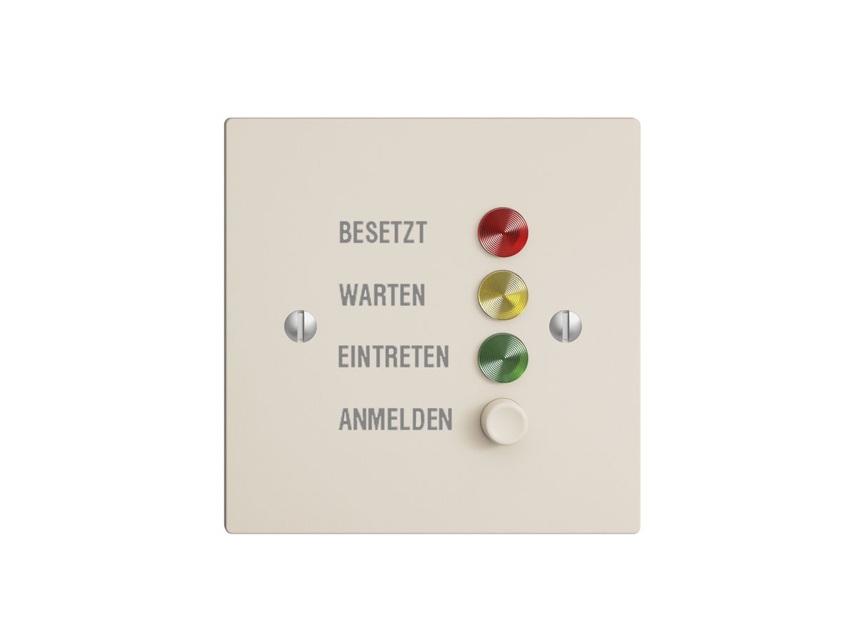 Türstation für Rufleuchte crema deutsch, EDIZIOdue