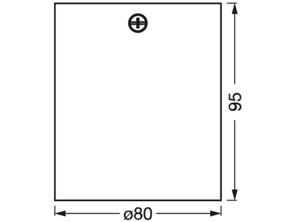 Decken-/Wandleuchte LEDVANCE SPOT SURFACE SQUARE GU10 1×7W 80×80mm weiss