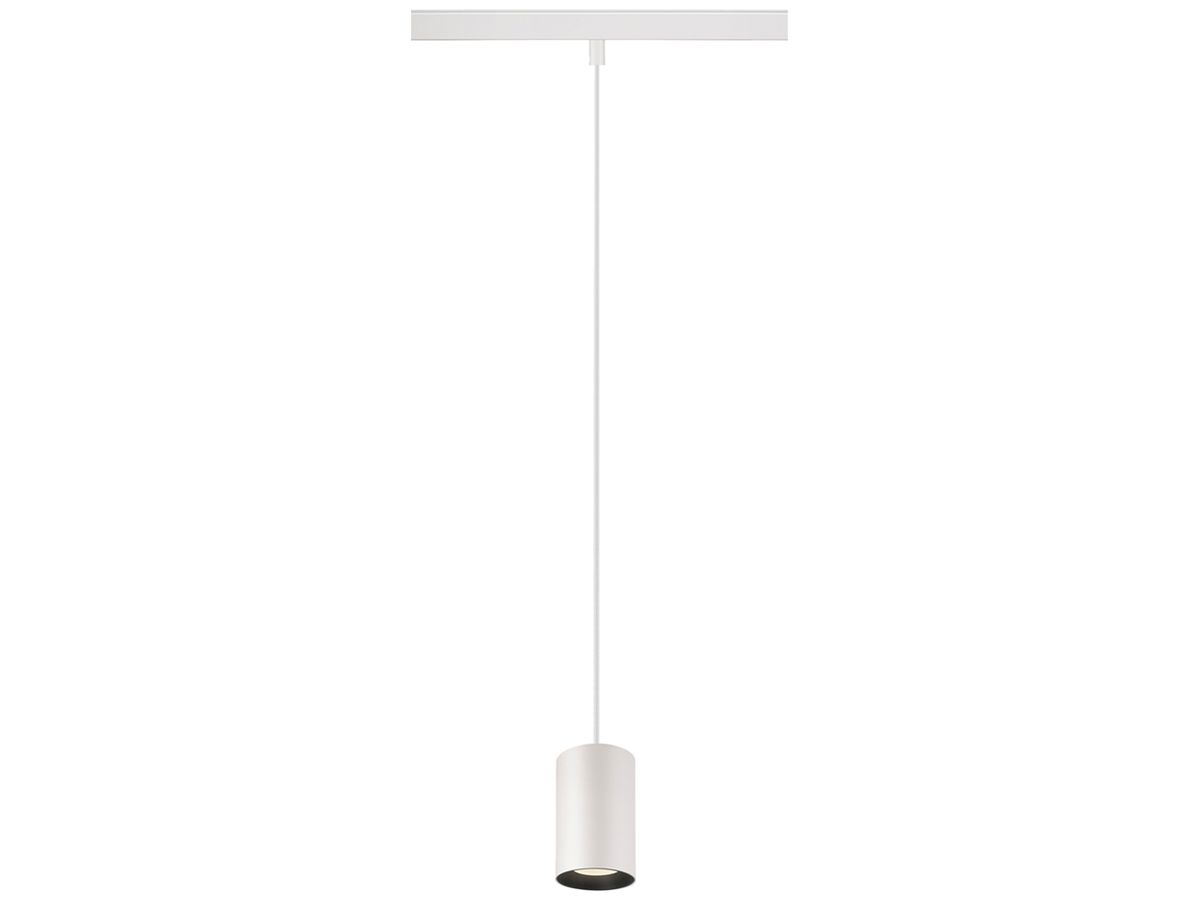 LED-Pendelleuchte SLV NUMINOS XS 48V AD 8.7W 720lm 940 DALI Ø50 weiss/schwarz