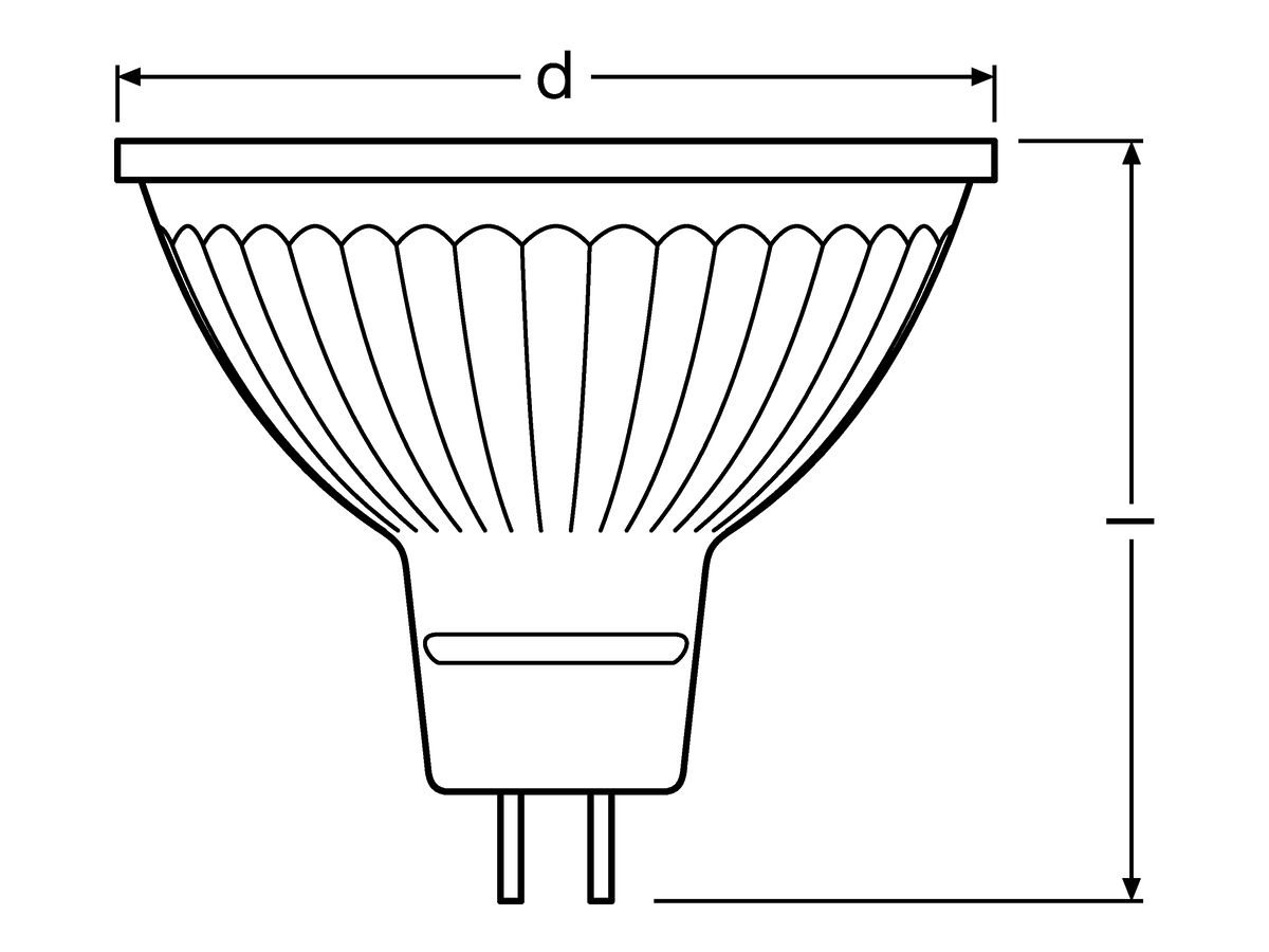 LED-Lampe PARATHOM PRO MR16 43 GU5,3 7.8W 940 500lm 36°