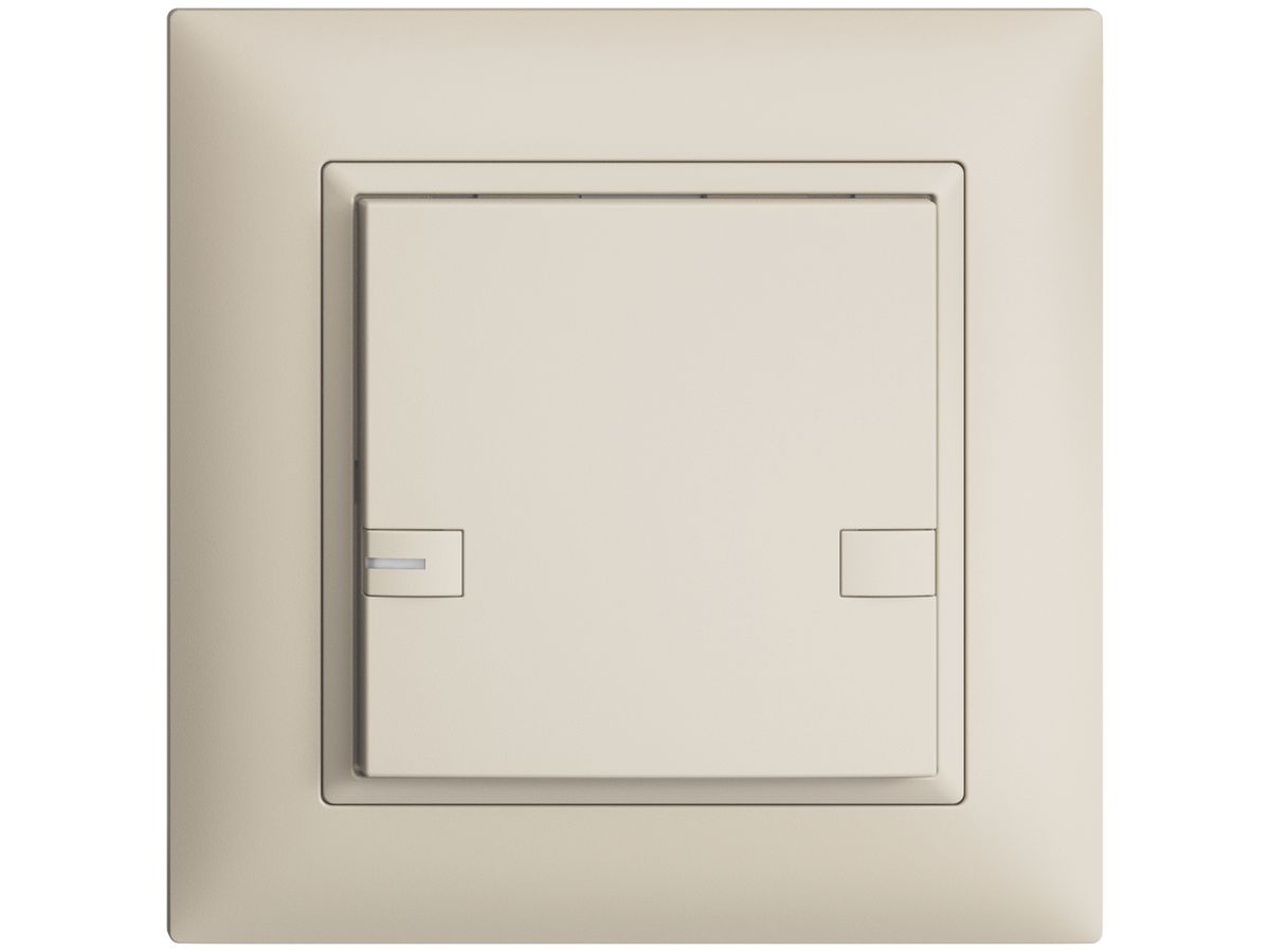 UP-Taster KNX 1-fach EDIZIOdue colore crema RGB mit LED