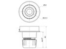 Rohradapter WERMA Mini RM, für Signalsäule, grau