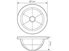 Linsenabdeckung ESYLUX ALVA BL 940/170 MD LENS MASK