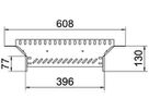 T-Abgang BET RAA 110×400mm Stahl bandverzinkt