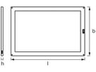 LED-Lichtleiste rechteckig LDV CABINET LED Panel, PIR 300×200mm