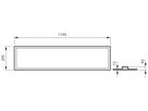 EB-LED-Deckenleuchte SlimBlend RC330V 31W 4100lm 4000K DALI 1195×295mm weiss