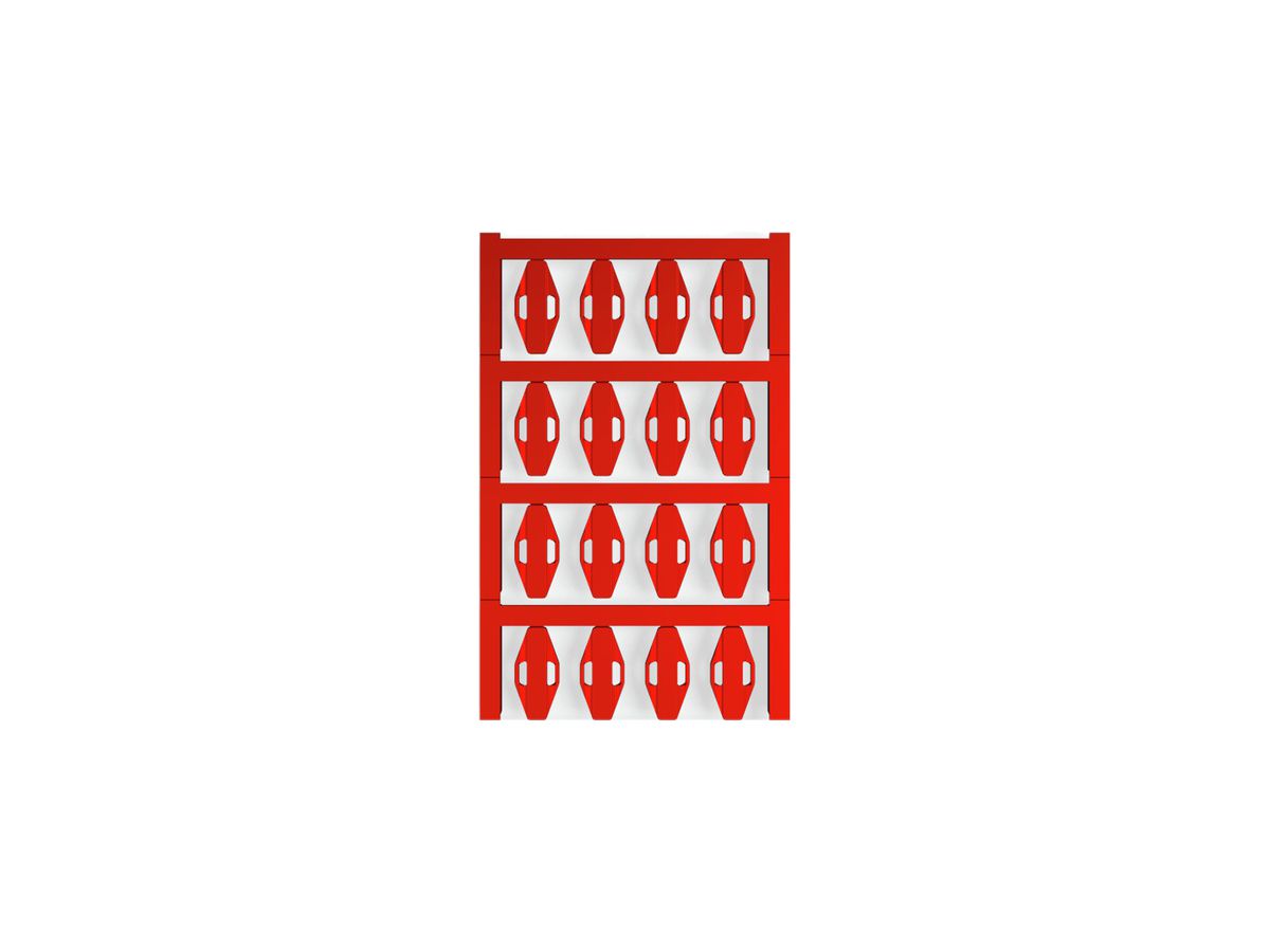 Kabelmarkierer Weidmüller MultiCard SFX für Ø7…40mm 23×11mm PA66 rot