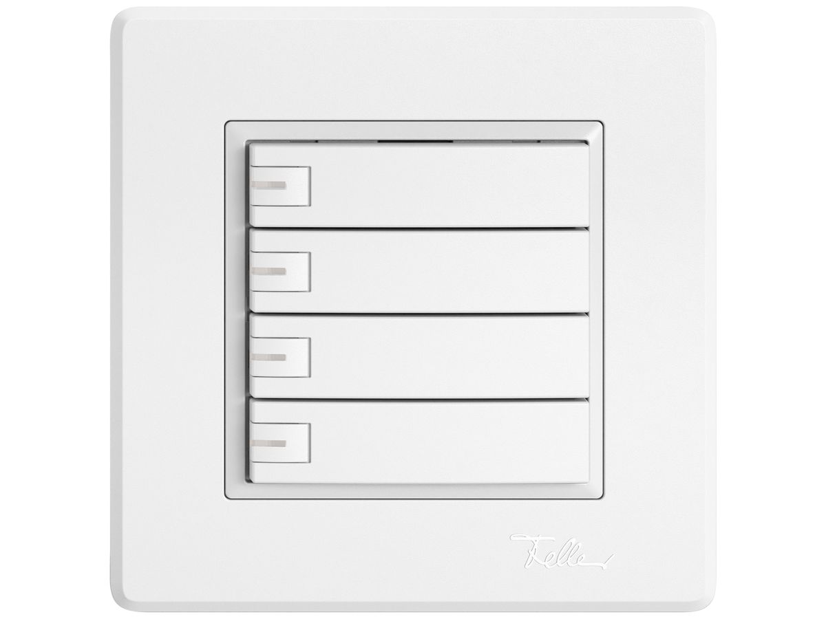 UP-KNX-Taster RGB EDIZIO.liv SNAPFIX® Temperaturfüh.RGB-LED 4×T 1-Tbed.ws