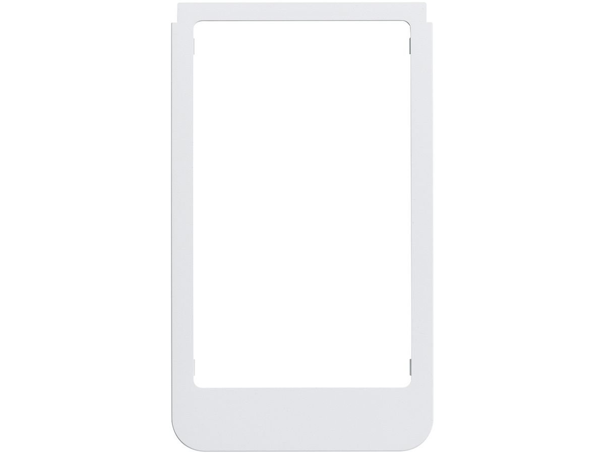 Designrahmen Video Hager elcom.touch rund weiss