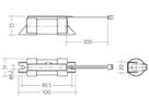 Hochtemperatur-Akku Tridonic LiFePO4 4A, 7.2Ah, mit Flachstecker