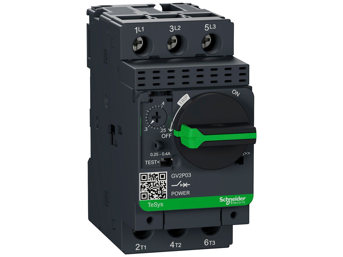 Motorschutzschalter GV2P03 0.25…0.40A TeSys 50kA