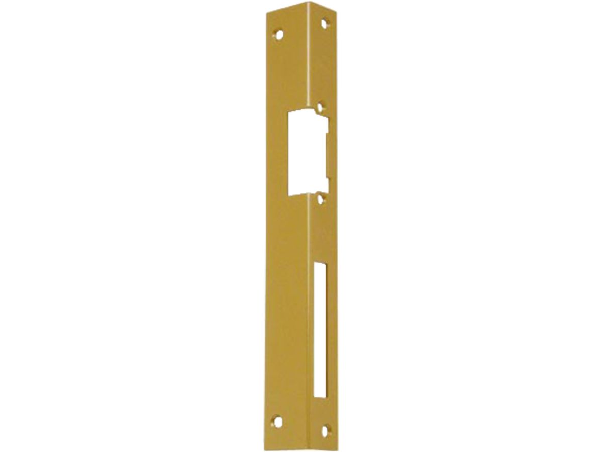 Winkelschliessblech 250mm gold r DIN R