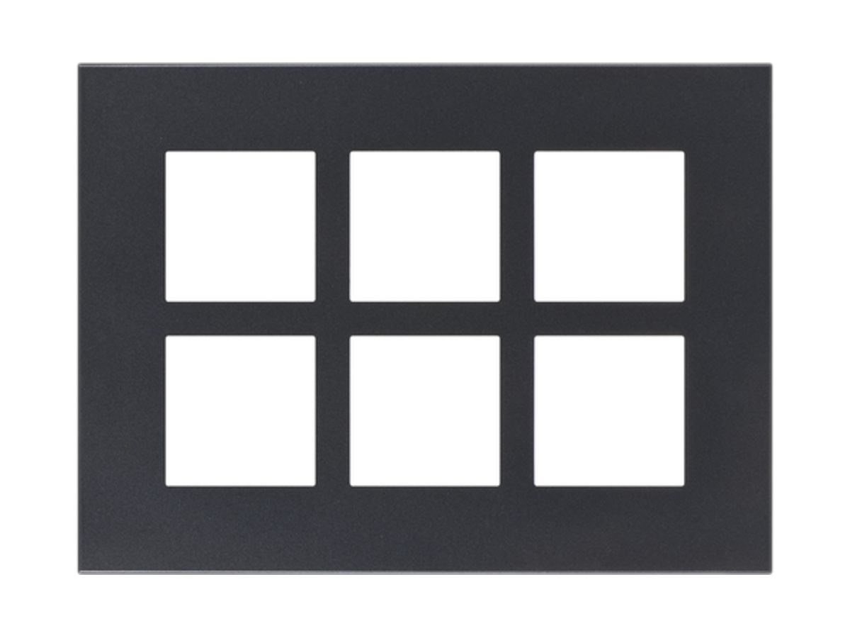 UP-Kopfzeile Legrand Arteor 2×3, horizontal, graphite