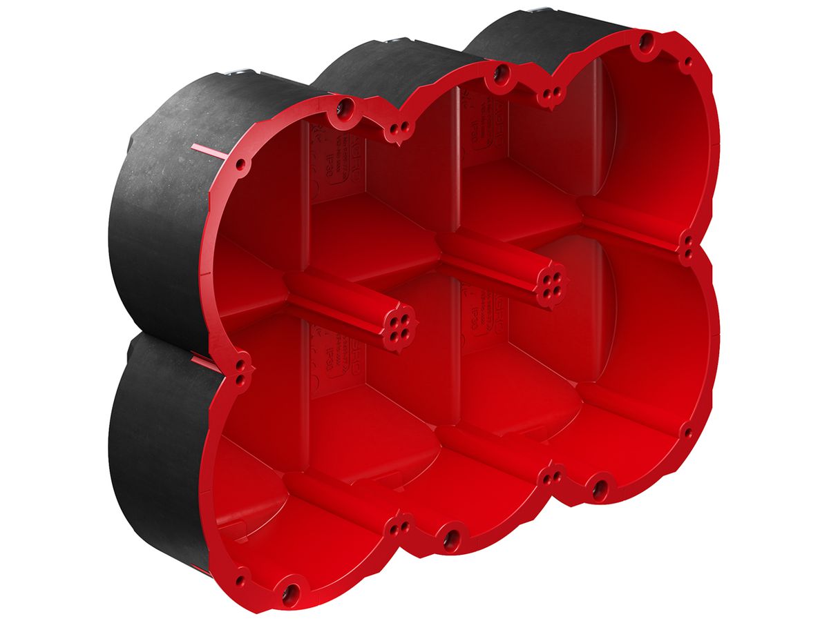 Hohlwanddose AGRO Quickbox Maxi 3×2 Ø83mm EI30-EI90