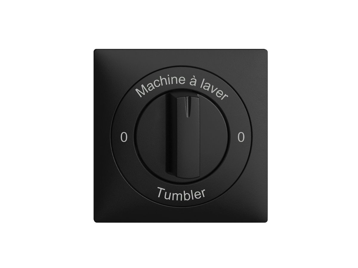 Frontset 0-Machine à laver-0-Tumbler EDIZIOdue 60×60mm schwarz