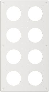 NUP-Kopfzeile Feller NEVO, 4×2, für N.CO-Apparate, weiss