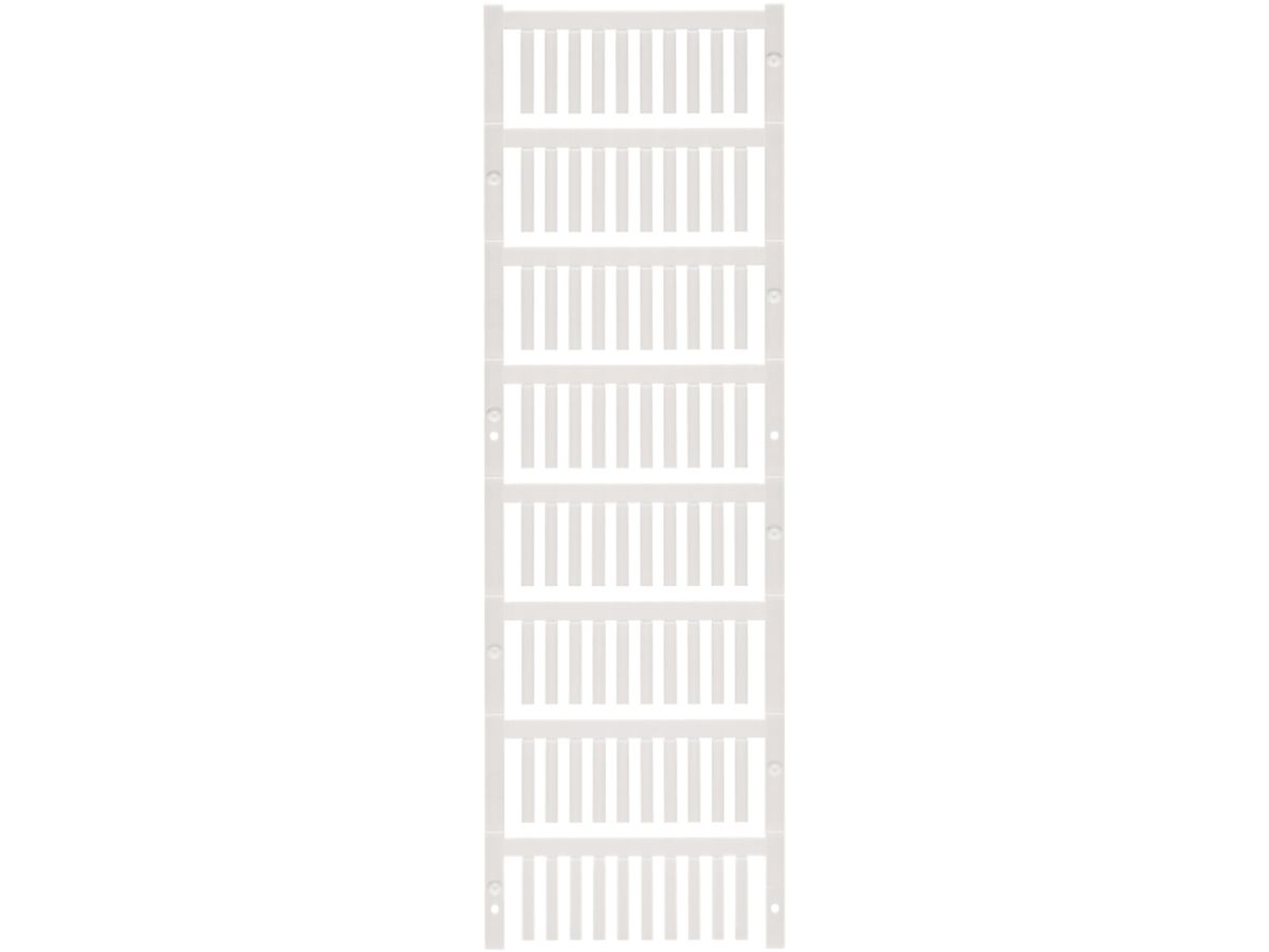 Leitermarkierer Weidmüller MultiCard SF für Ø1…1.3mm 21×3.2mm PA66 weiss