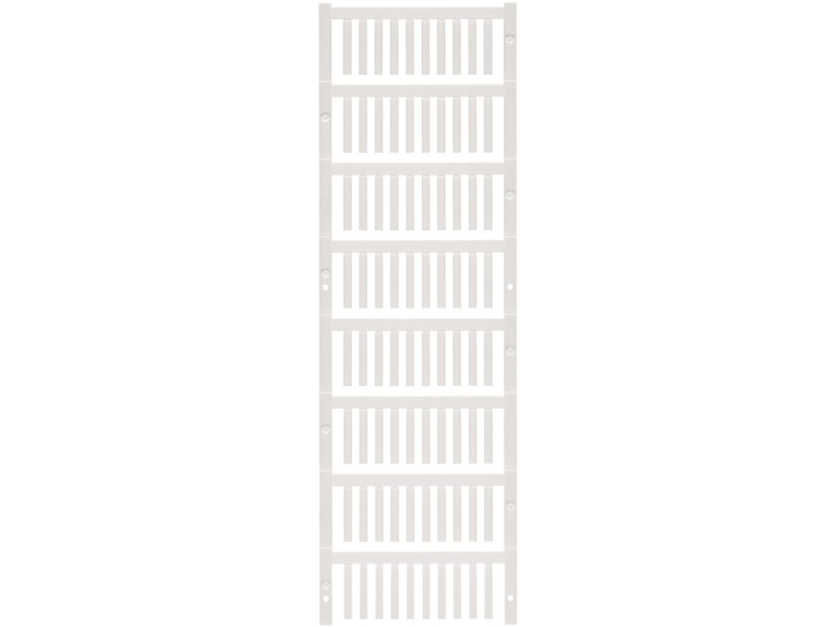 Leitermarkierer Weidmüller MultiCard SF für Ø1…1.3mm 21×3.2mm PA66 weiss