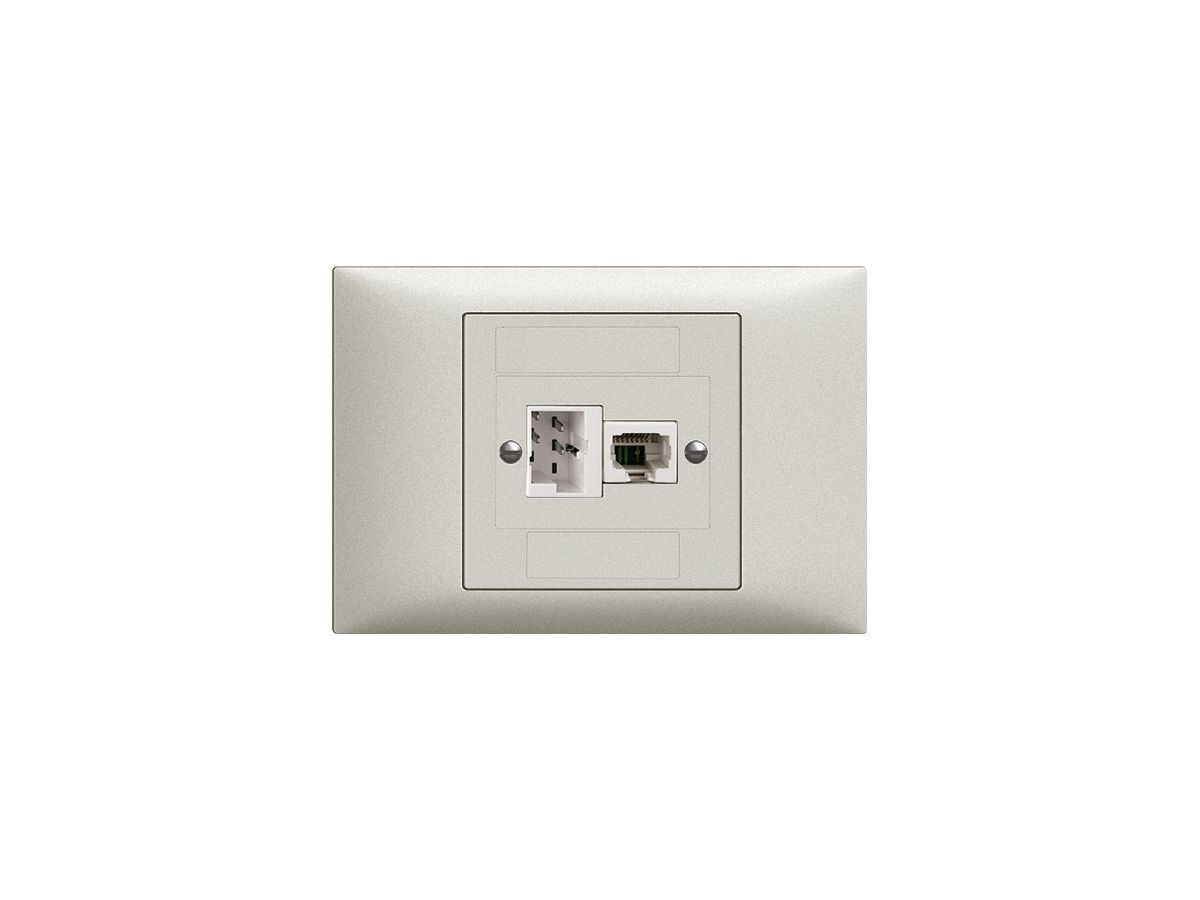 EB-Dose xDSL RJ45/TT83 hellgrau ITplus EDIZIOdue mit Filter
