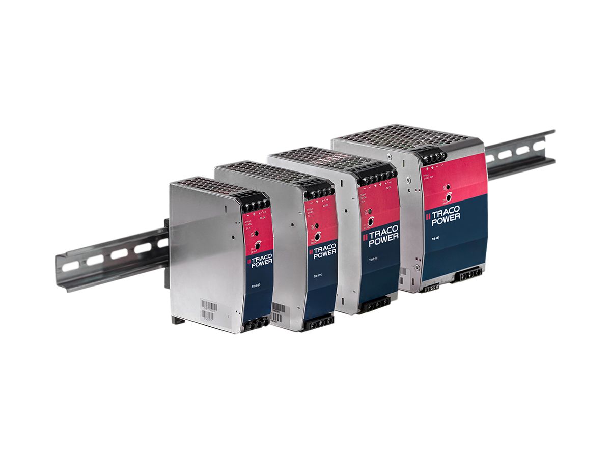 EB-Schaltnetzteil Traco TIB 120-124, 120W 5A 24VDC 36×124.2×118.6mm