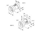 Illuminationsfassung HKL E27 SEV 13.5×5.5mm schwarz zu Anschraub.