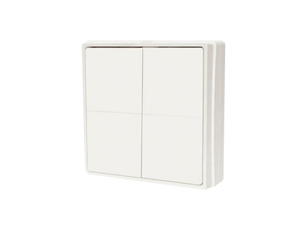 AP-Wandsender Shelly BLU Wall Switch 4 BLE 4-Kan Multiklick weiss