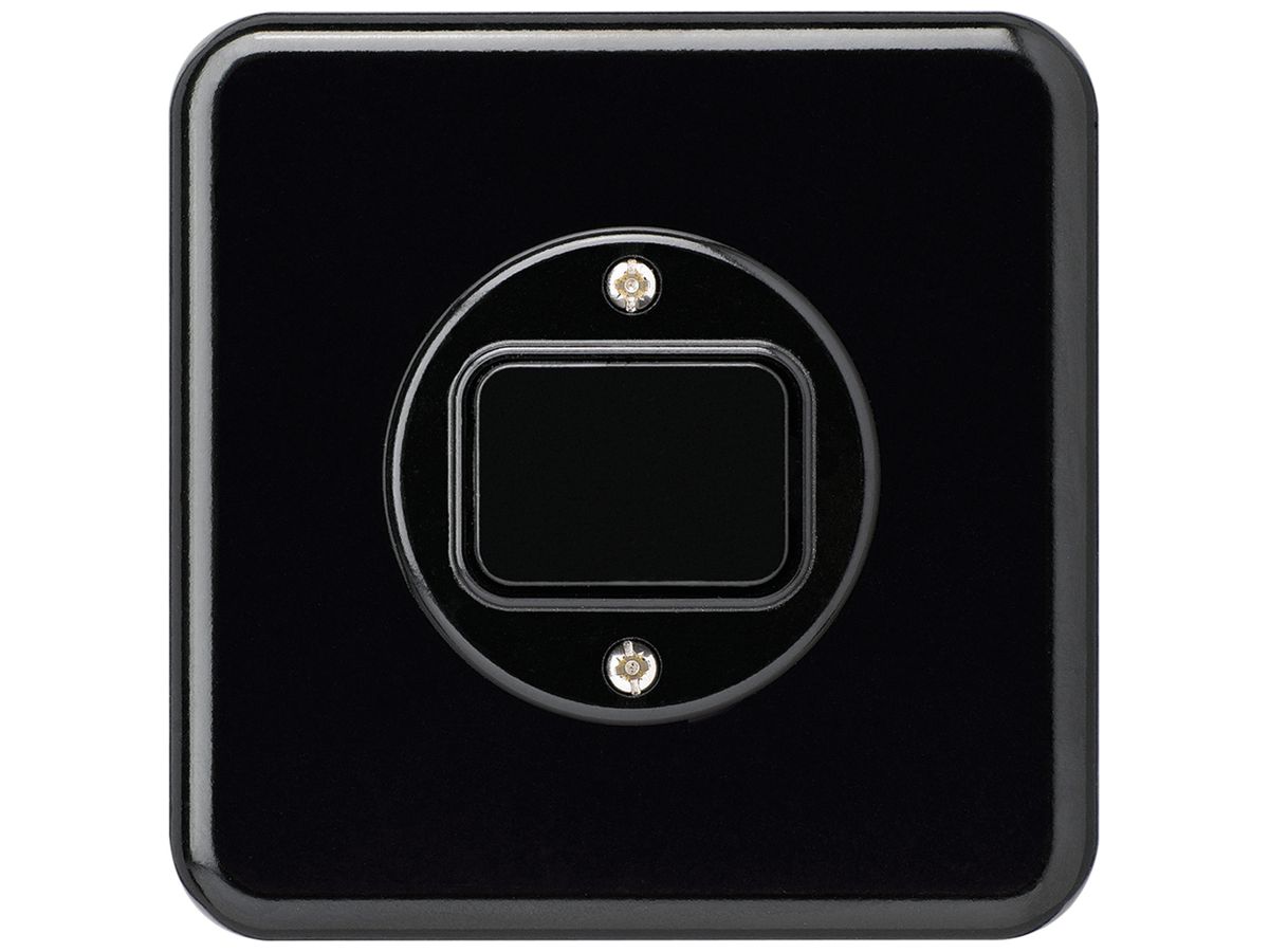 UP-Frontset basico 86×86mm schwarz für Druckschalter/-taster