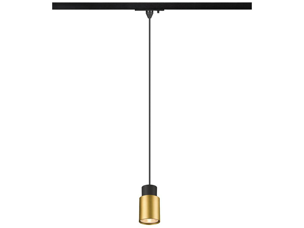 Pendelleuchte SLV PURI 2.0 Tube AD1PH GU10 1×6W DIM Ø55mm schwarz/gold