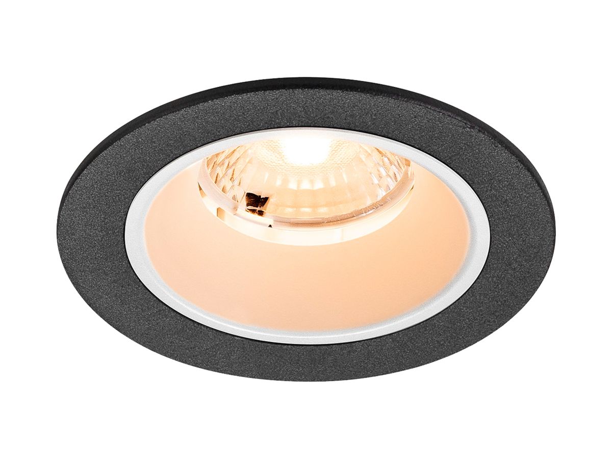EB-LED-Deckenleuchte SLV NUMINOS S 6.7W 1000lm 2700K MB DALI DIM Ø80×52mm sz/ws