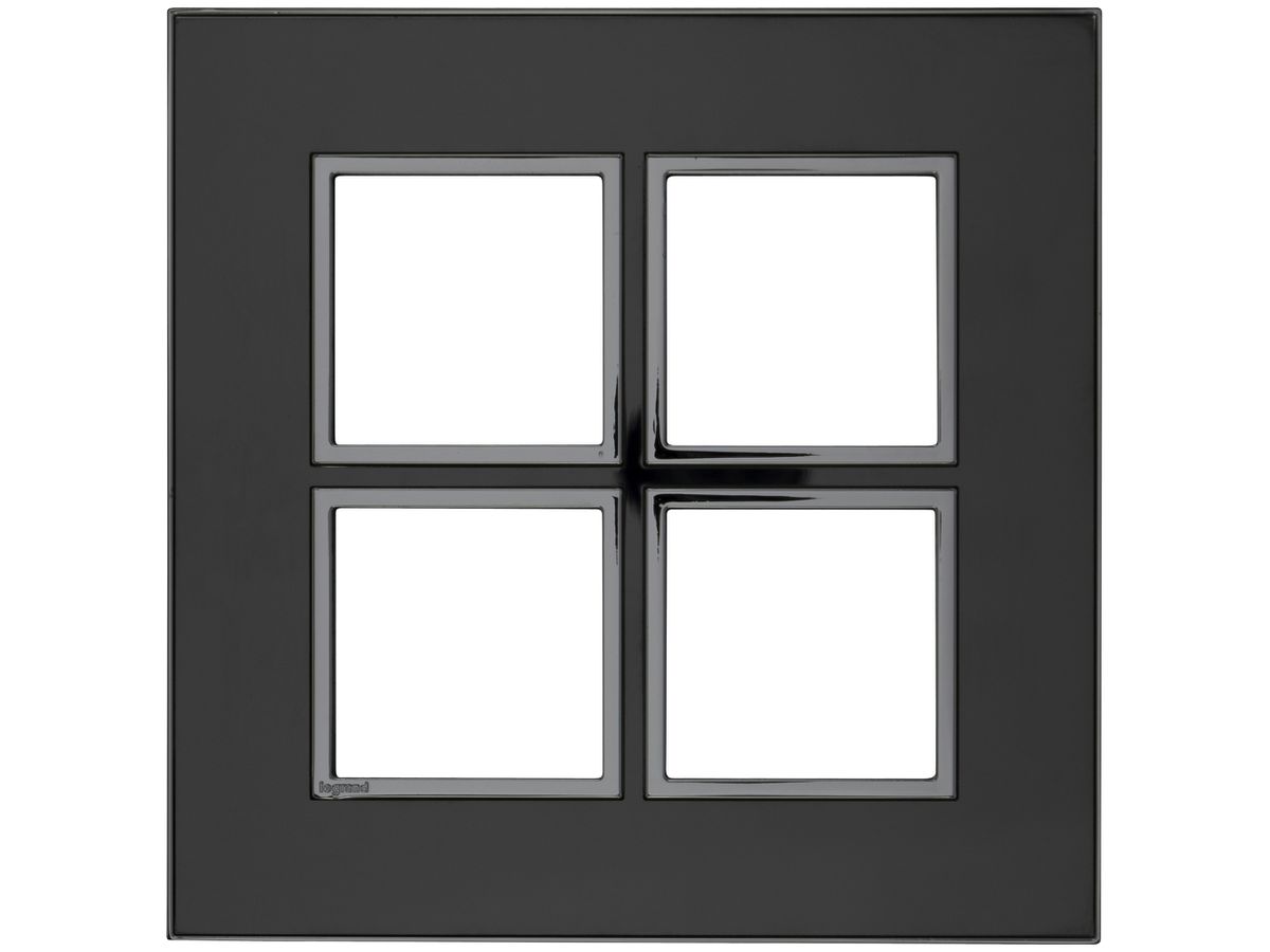 Abdeckrahmen ATO 2×2 Modul, black reflective