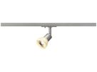 Strahler SLV PURIA GU10 50W mit 1-Phasen-Adapter IP20, silbergrau