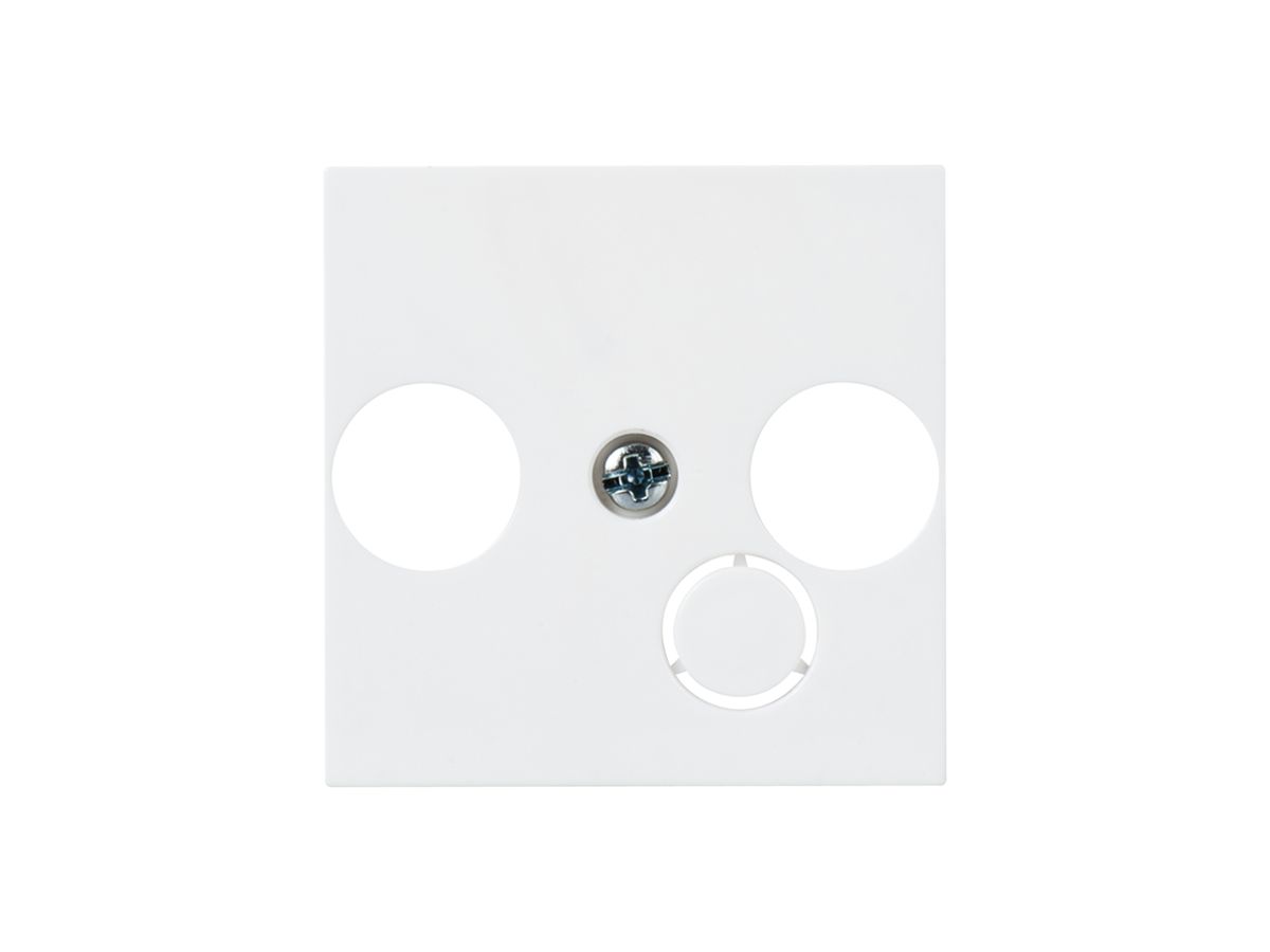 Frontplatte MOS TV-R-Daten 2 Module weiss