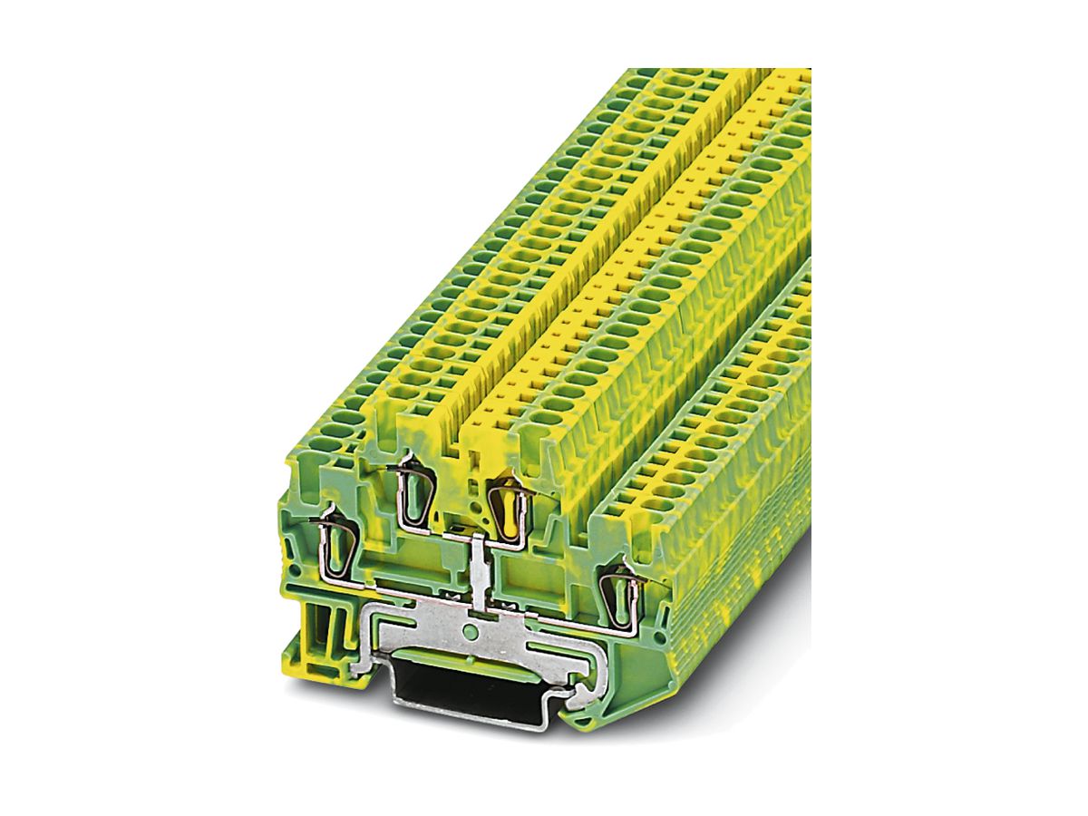 Durchgangsreihenklemme 0.08…1.5mm² grün/gelb STTB 1.5-PE