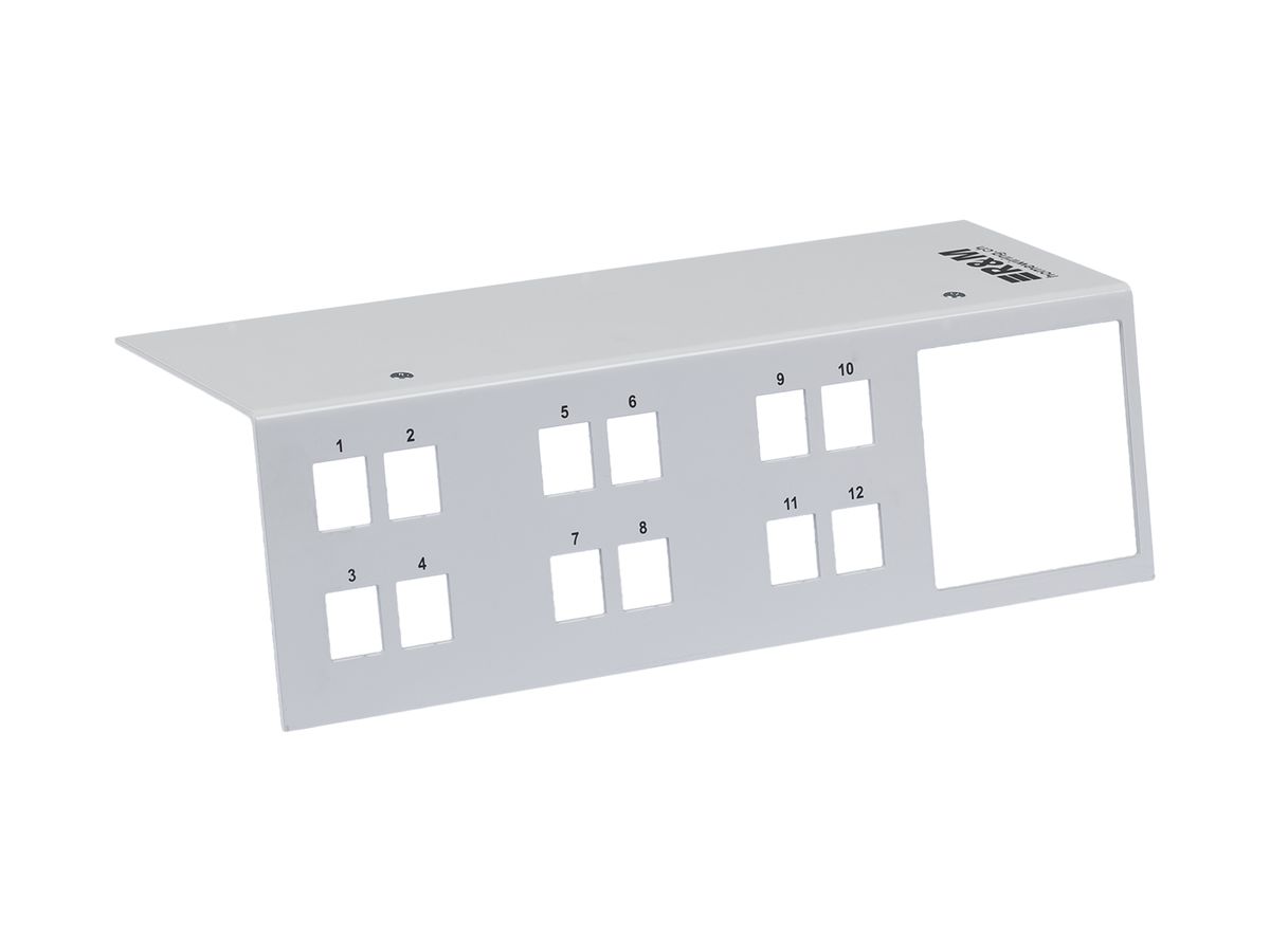 Deckel R&M für Grundset HWS forte für 12×RJ45 und 1×Gr I weiss