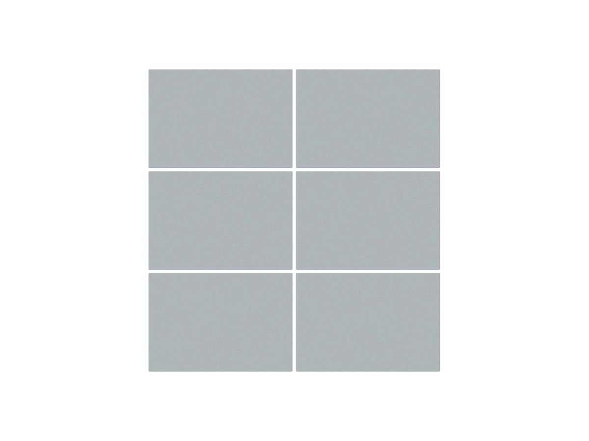 Frontset KAL 6×Tasten 6×Betätigungspunkte grau