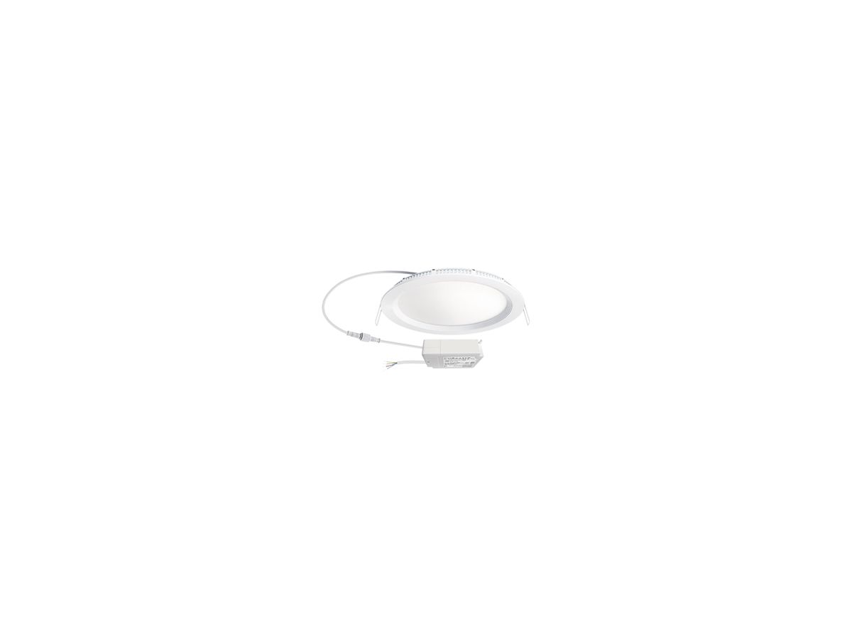 LED-Downlight ESYLUX ELSA-2 Ø240 DALI 18W 3000K, 1750lm, weiss