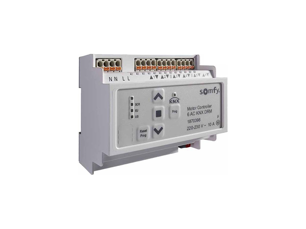 REG-Jalousieaktor Somfy animeo KNX 6 AC MotorController DRM 230V