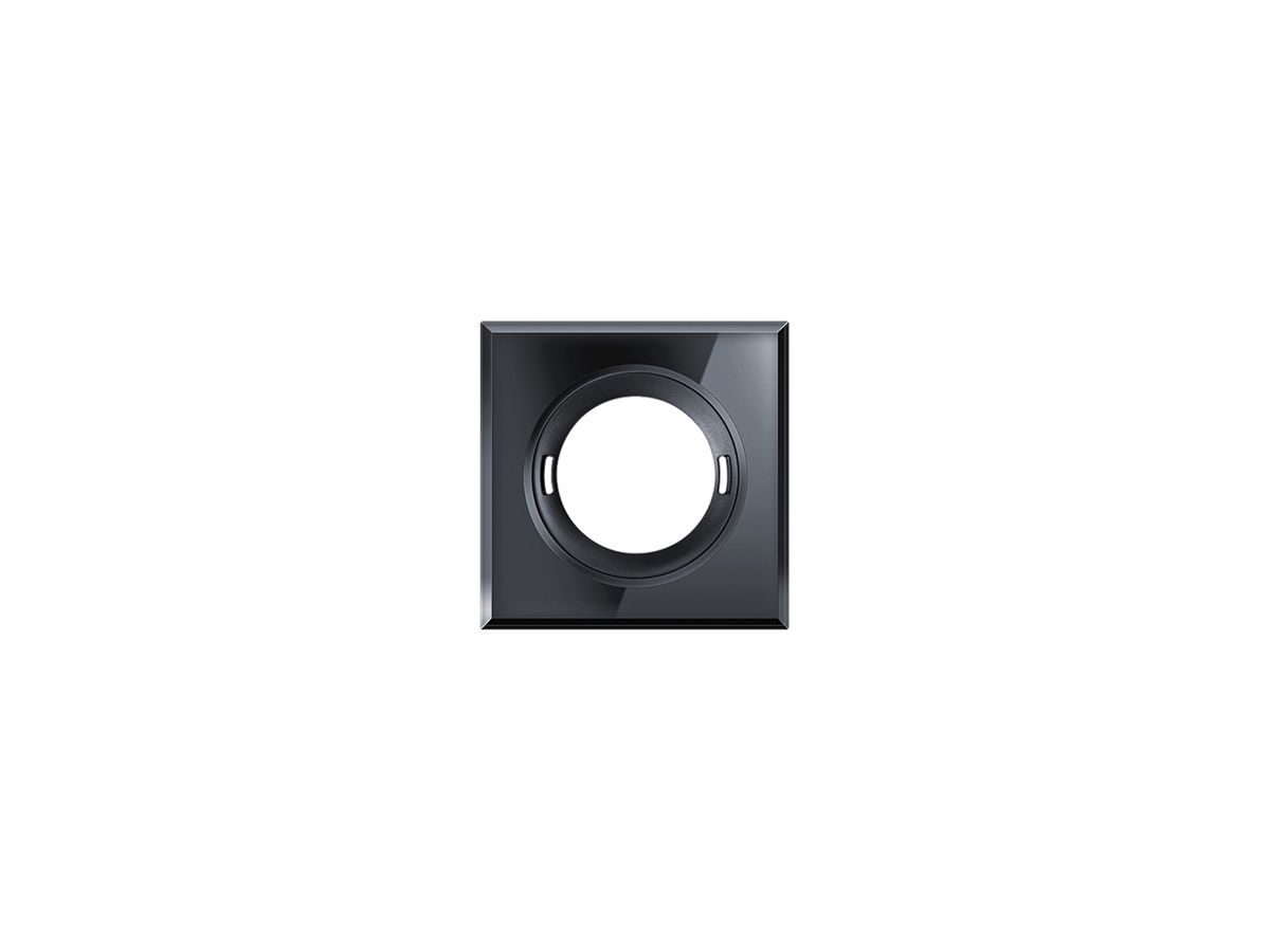 Abdeckung ESYLUX für Melder FLAT Glas glänzend quadratisch schwarz