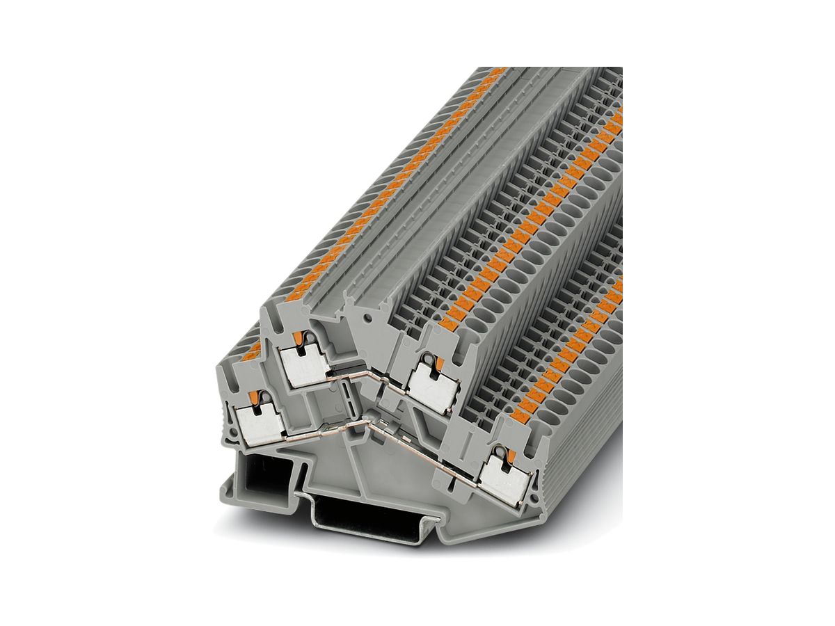 Doppelstockklemme 0.14…4mm² grau Push-in-An.PTTBS 2.5