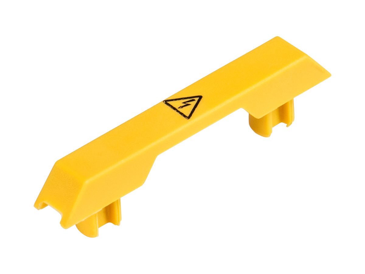 Abdeckung Wieland AD WT 2.5 mit Warnsymbol